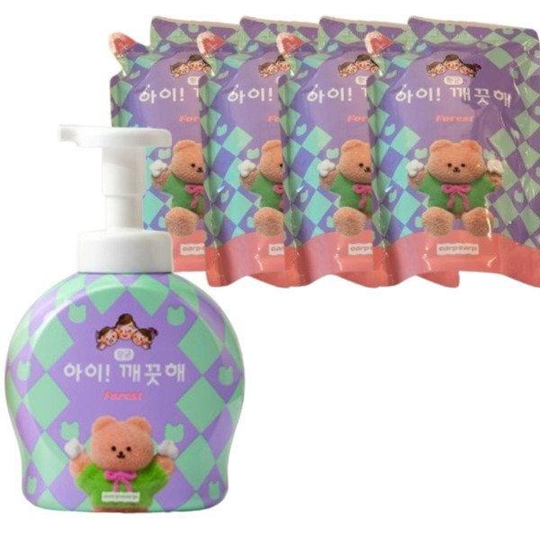 [Shinsegae Mall] Kid Clean Body Wash Foam Nourishing Care Original + 2 Refills Large Capacity