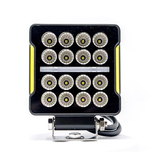 Alpena TrekTec XL16P LED Pod Lights, Off Road Lights for Trucks, Cars, SUVs, and UTVs, Stainless Steel Center Position Ditch Lights, ATV Lights for 12V-24V DC Systems, 16 LED Lights Per Pod, 1 Count