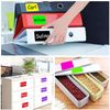 2" x 3" Black Rectangle Color Coding Labels - Square Color-Code Stickers Permanent Adhesive, Write-On Surface - 250 Labels/per Roll