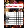 Fireworks Personalised Childrens Kids Chore Rota Task Reward Chart