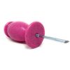 OPTIMUM Memorial Cemetery Flower Vase - Plastic (Pink Granite) with Metal Ground Spike, Grave Marker, Decorations for Gravesite, Headstone Flowers Holder, Garden Lawn & Yard