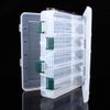 Nikou Tackle Box - 12 Compartments Plastic Tackle Storage Box Lure Case Tackle Box Double-Sided Storage Case