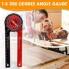 360° Mitre Saw Protractor Precision Angle Finder for Coving/Cornice/Woodwork/DIY for Inside & Outside Corners - 18.5cm Long
