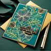 Spellbinders Glimmer Plate and Stencil Bundle-Glimmering Peonies