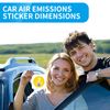 6 Pieces 9 x 9 cm Transparent Car Adhesive Film