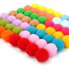100Pcs Fluffy Assorted Pom Poms Balls for DIY Creative Crafts Decorations (3cm-Green)