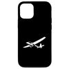 iPhone 13 Plane Silhouette Glider Airplane Minimalist Glider Pilot Case