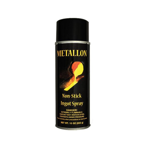 Metallon Non-Stick Ingot Mold Lubricant Spray Releasing Agent Clean Precious Metal Casting Gold Silver Cast Iron Steel Molds