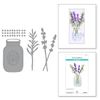 Spellbinders Mason Jar and Lavender, Metal, ONE