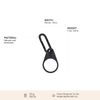 Design Letters Carry Strap, Silicone, Black, Medium