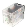 sourcing map Electromagnetic Power Relay, DC48V Coil Green Indicator Light 8 Pin DPDT Electromagnetic General Purpose Power Relay + Socket Base