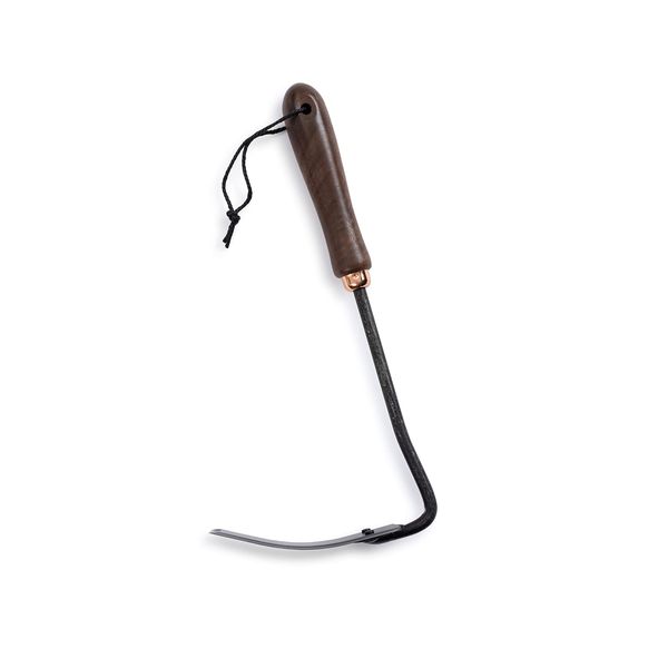 Barebones Square Hand Hoe- Garden Hoe for Weeding with a Long Handle - Japanese Gardening Tool, Sickle Garden Tool,