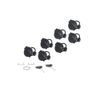Trax ION/EVO/ADV Trunk Locks SW-MOTECH 7 Pieces with 2 Keys, Black