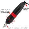 MTSM Tattoo Machine Set Tattoo Pen Machine Kit Tattoo Rotary Permanent Makeup Pen 2 Pieces Cartridges Tattoo Needles Cartridges (02 Pens)