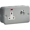Knightsbridge 13A DP Lockable Socket with Neon
