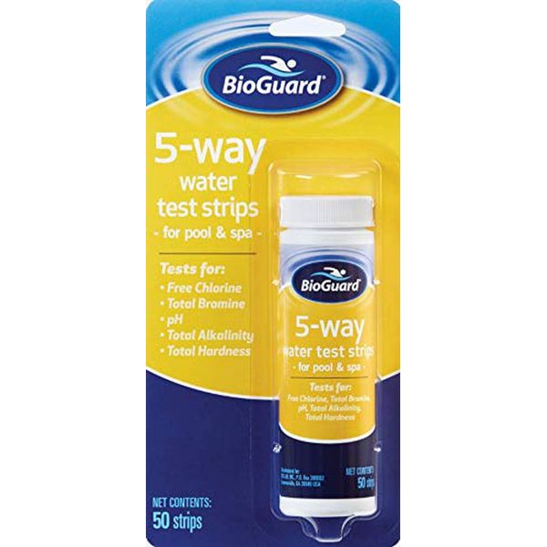 BioGuard 5 Way Water Test Strips Pool & Spa 50 Strips