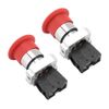2PCS Red Sign Emergency Stop Switch Button Stop Micro Switch 22MM XB5