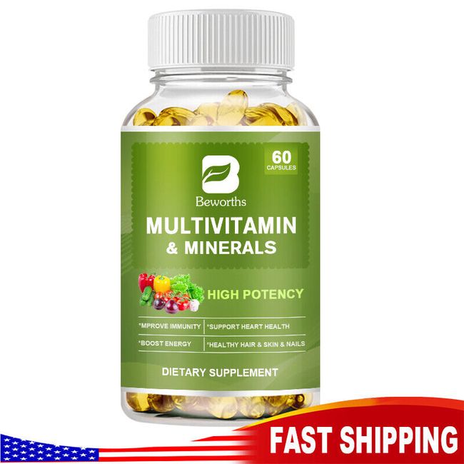 Multivitamin Highest Potency Daily Vitamins & Minerals Supplement 60 Capsules