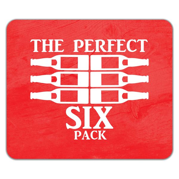 Shopagift The Perfect Six Pack Mouse Mat Pad 24cm x 19cm