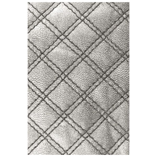 Sizzix 3-D Texture Fades Embossing Folder Quilted by Tim Holtz, 665734