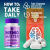 (2 Pack) Memo Master Nootropic All Natural Formula Brain Supplement 120 Capsules