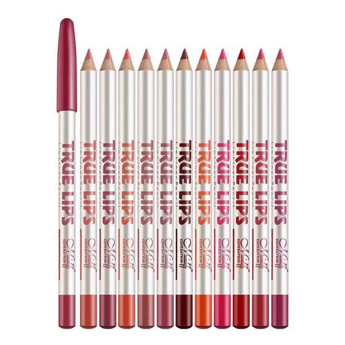 ieron Enhance Your Lip Game with Our Lip Liner Pencil Set - 12-Piece Collection for Fuller, Defined Lips