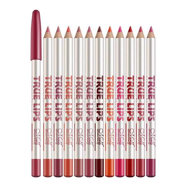 ieron Enhance Your Lip Game with Our Lip Liner Pencil Set - 12-Piece Collection for Fuller, Defined Lips