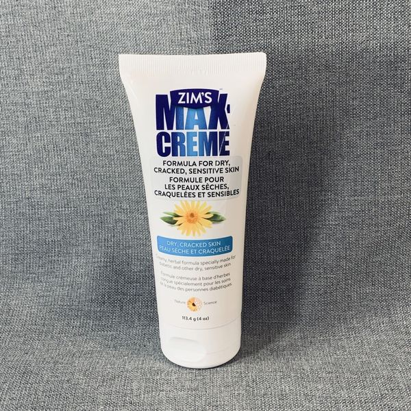 Zim’s Max Creme Formula Dry Cracked Diabetic Sensitive Skin Cream 4 oz 113.4g