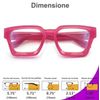 Blue Light Blocking Glasses Rectangle Chic Preppy Look Pink Frame Eyeglasses