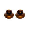 AllParts Bell Knobs, Amber, Numbered 0-11, Set of 2