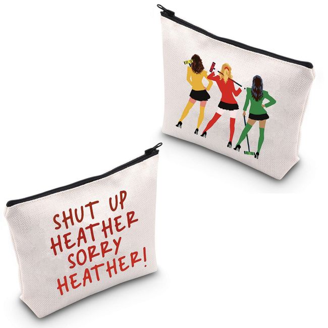 Broadway Musical Gift Movie Fans Gift Theatre Life Drama Theater Cosmetic Bag (Shut UP Heather UK)