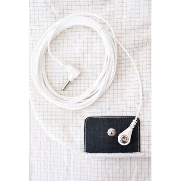 Grounding Pillowcase Silver Conductive Kit Earthing Therapy WHITE LATTICE 30x20"