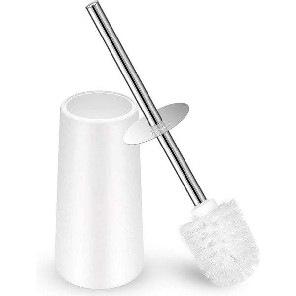 Toilet Brush and Holder, Toilet Brush with 304 Stainless Steel Long Handle, Toil