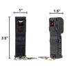 2-Pack BURN Pepper Spray for Self-Defense 1/2oz Flip Top Black Security Keychain