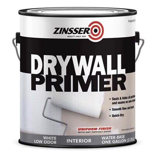 Zinsser White Flat/Matte Drywall Primer Styrenated Acrylic Quick-Dry Primer 1gal
