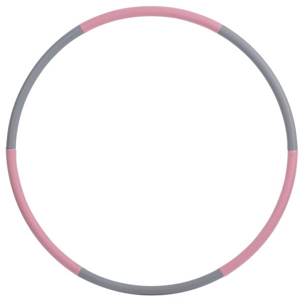 Schildkröt Fitness-Hoop, Hula-Hoop Ring, 90cm Durchmesser, 0,8kg, Grau-Rosa, in 4-Farb Karton, 960234