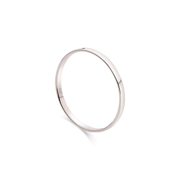 Sterling Silver 2mm Band Ring In Sizes G-Z (R)