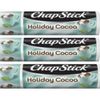 3 Pack Chapstick HOLIDAY COCOA Lip Balm NEW & Sealed