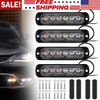 4 X 6 LED Emergency Strobe Lights Amber White Warning Flashing Beacon Light Bar