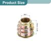 Sourcing Map 100Pcs M6 Zinc Alloy Hex Flanged Nut Threaded Inserts