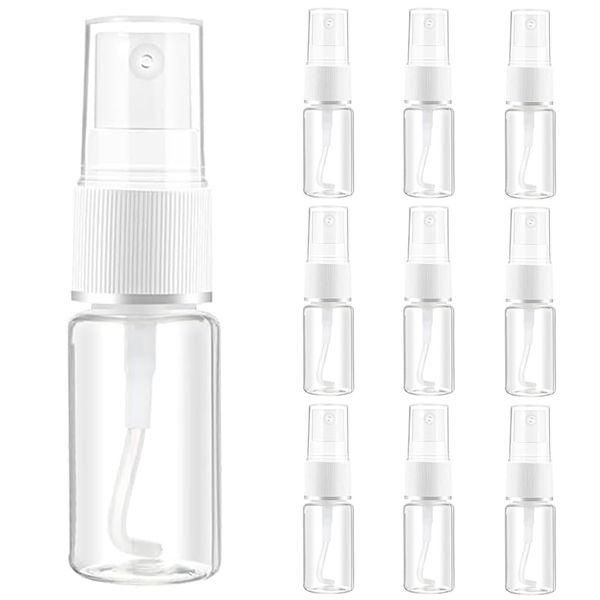 12 Piece Travel Bottles Set 10 ml Plastic Bottle Transparent Empty Cosmetic Travel Container Mini Air Bottles PET Travel Shower Gel Container