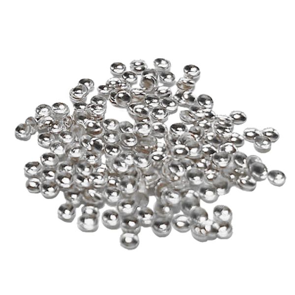 KiraNail Hemispherical Hollow Stud Size: 0.8mm Silver 1000P