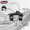 CHICAGO Skates Men's Premium Leather Lined Rink Roller Skate - Classic Black Quad Skates