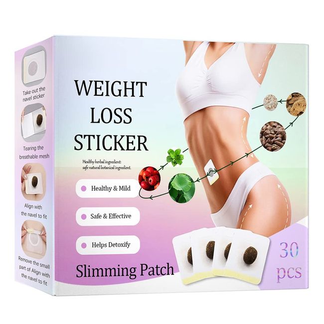 Oyria 30 Stück Abnehmen Detox Patch Bauchnabel Patch zum Abnehmen Patch Bauchnabel Patch Bauch Bauch Abnehmen Körperformende Patches