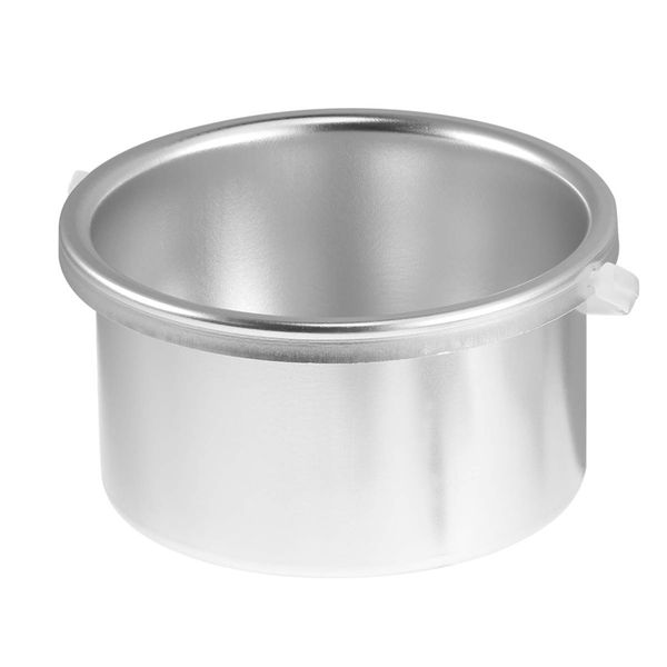 FOMIYES Hot Wax Warmer Pot Replacement, Electric Wax Heater Aluminum Pot, Facial Skin Hair Removal Spa Tool, Hair Removal Inner Pot Can, Wax Depilatory Machine for Salon (Silver)