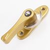 Window Lock for Windows & Doors - Zinc Alloy Adjustable Sash Latch 360° Rotatable Security Restrictor Fits PVC/Aluminum Frames