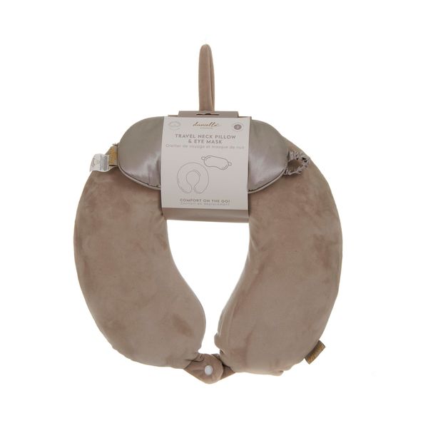 Danielle Creations Neck Pillow & Eye Sleep Mask Travel Set