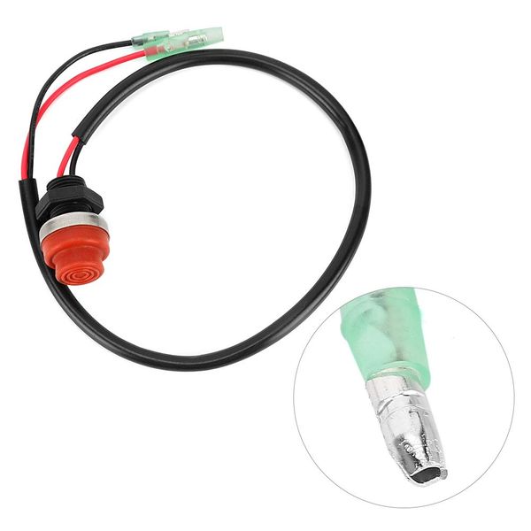 Outboard Start Stop Switch, Engine Keyless Push Button Switch Replacement for Marine Boat Yatch Outboard Engine Accessory