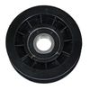 Spares2go Flat Idler Pulley for Mountfield Lawnmower Tractor