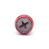 2pcs Guitar 5 Way Pickup Switch Tip Metal Switch Cap Switch Knob for Strat Tele (Red)